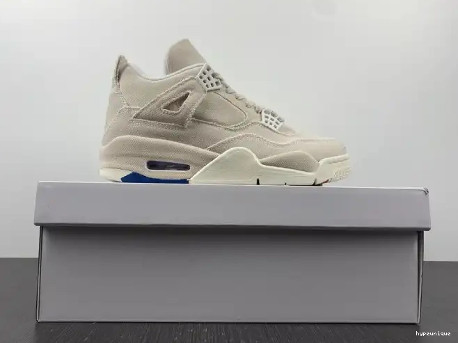 HYPE Jordan 4 Canvas Blank DQ4909-100 Retro (W) 0623